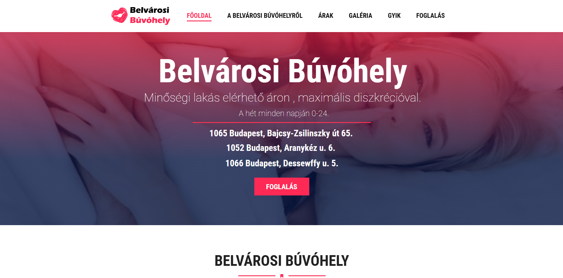 Belvárosi Búvóhely képernyőfotó