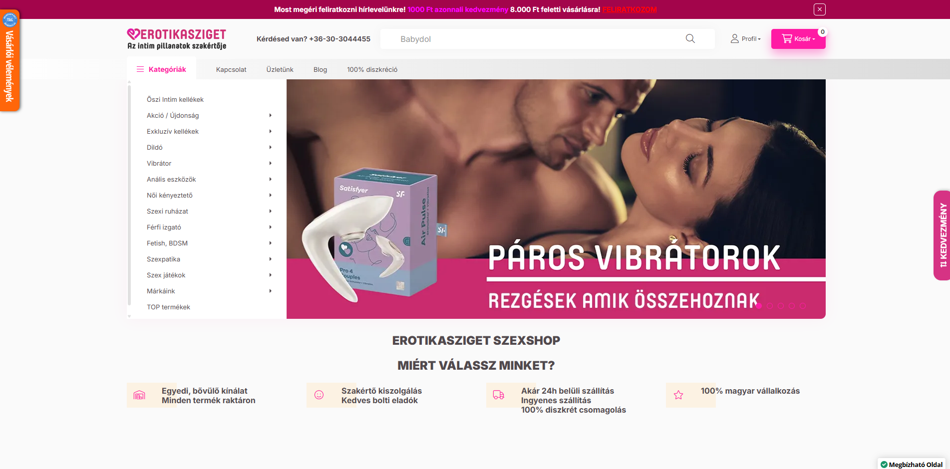 ErotikaSziget képernyőfotó
