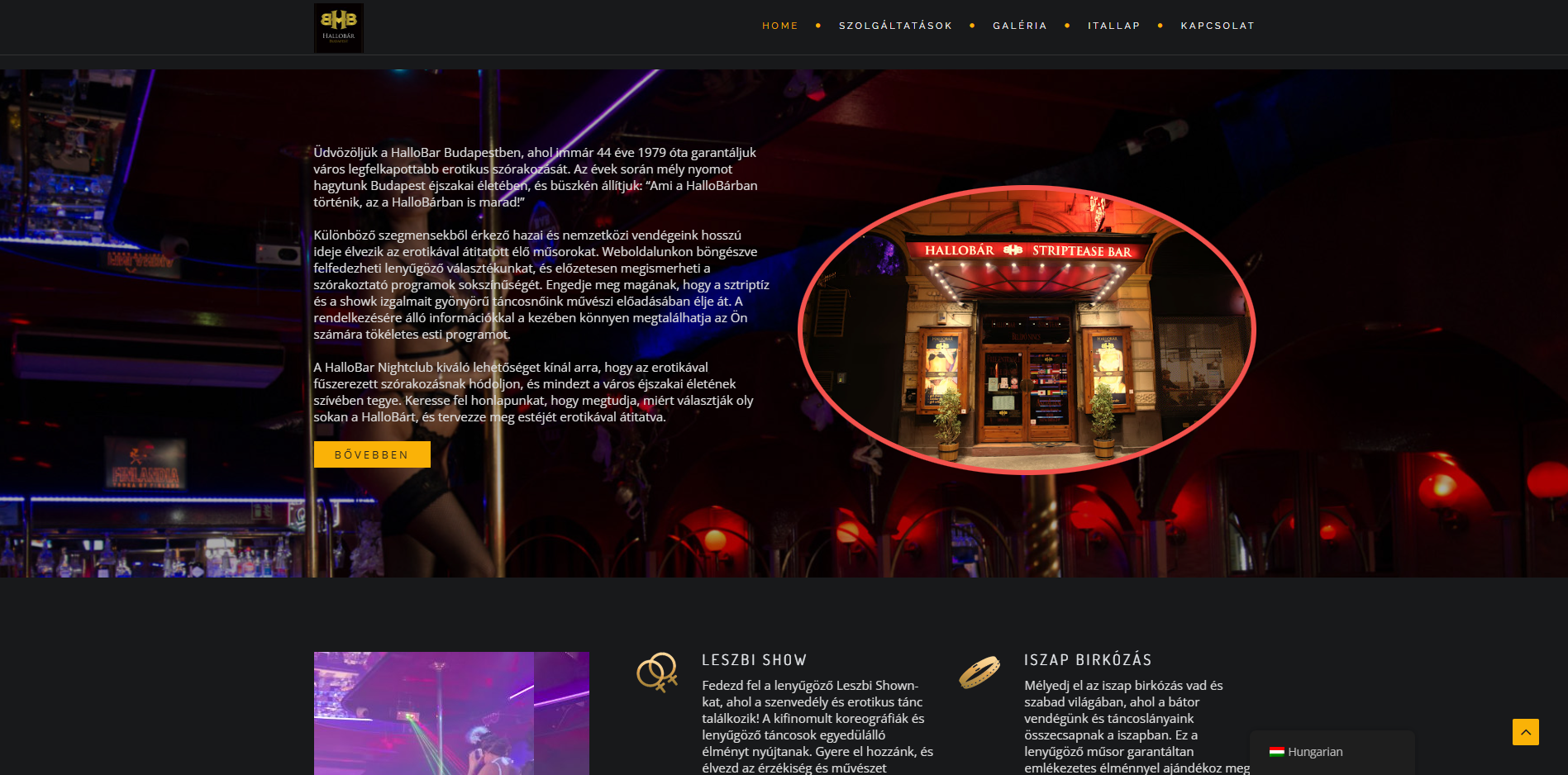 Hallo Bar képernyőfotó