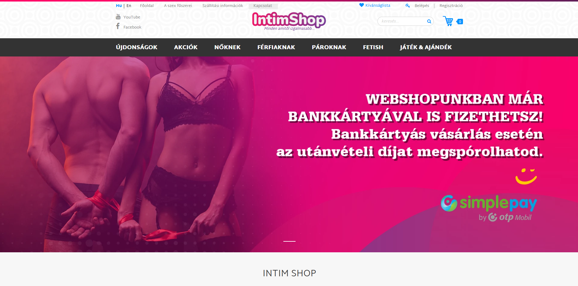 Intim Shop képernyőfotó