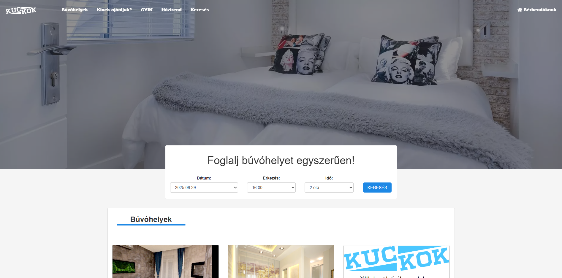 Kuckok.hu képernyőfotó