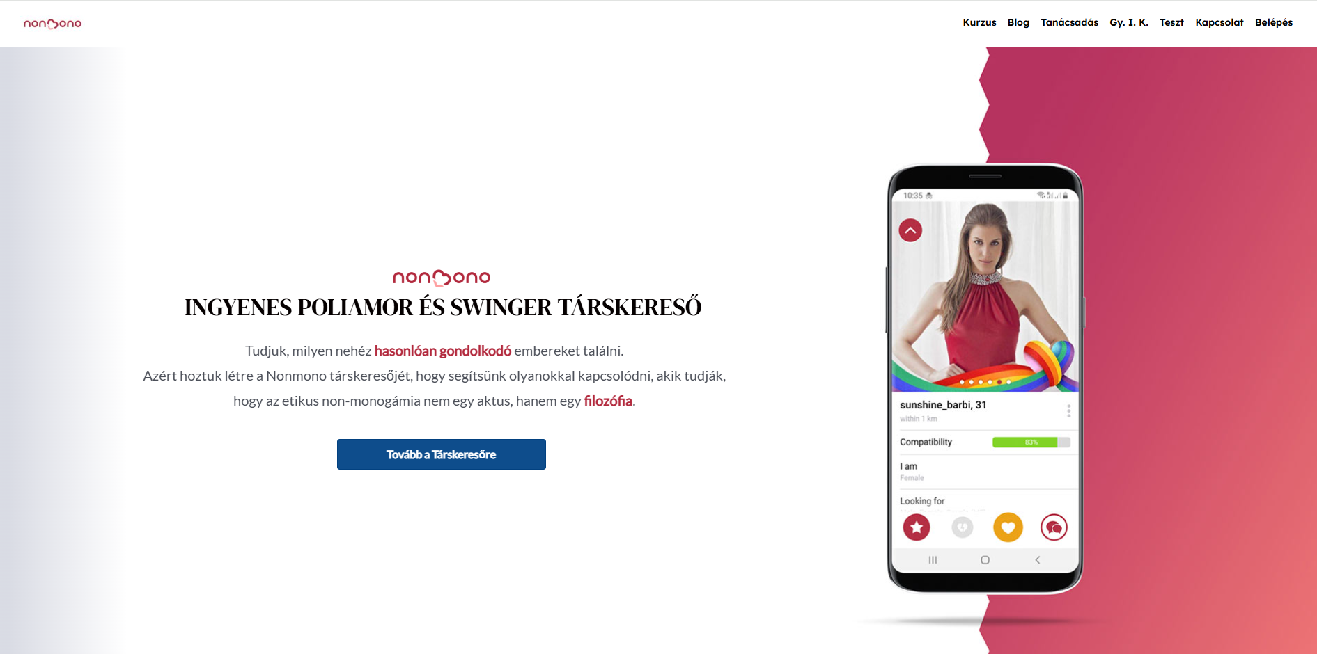 Nonmono.hu képernyőfotó