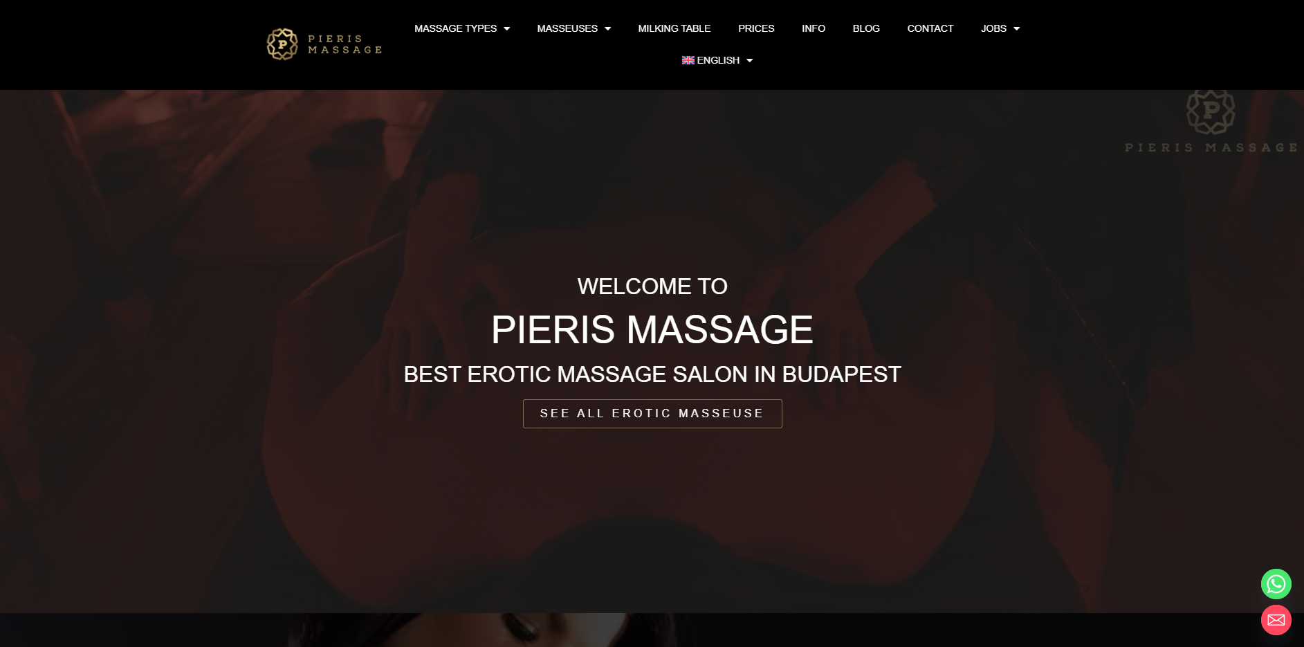 Pieris Massage képernyőfotó