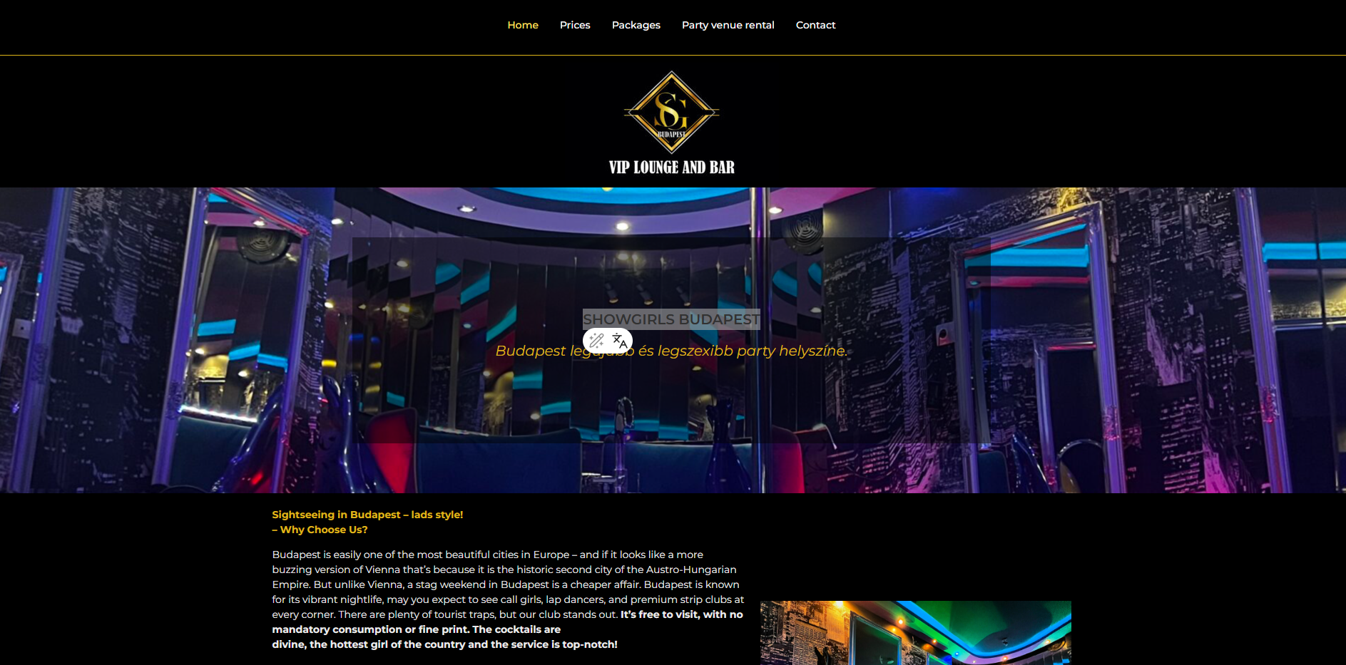 ShowGirls Budapest képernyőfotó