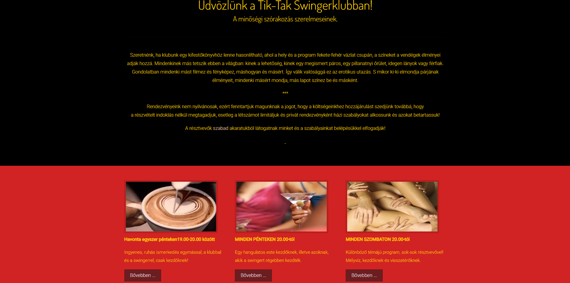 Tik-Tak Swinger Klub (Budaörs) képernyőfotó