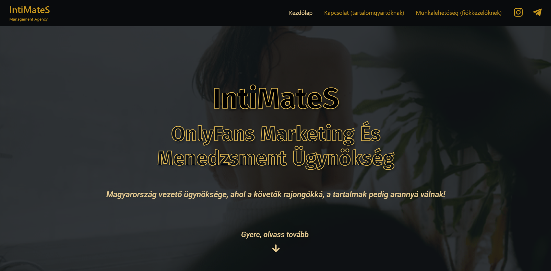 IntiMateS Agency képernyőfotó