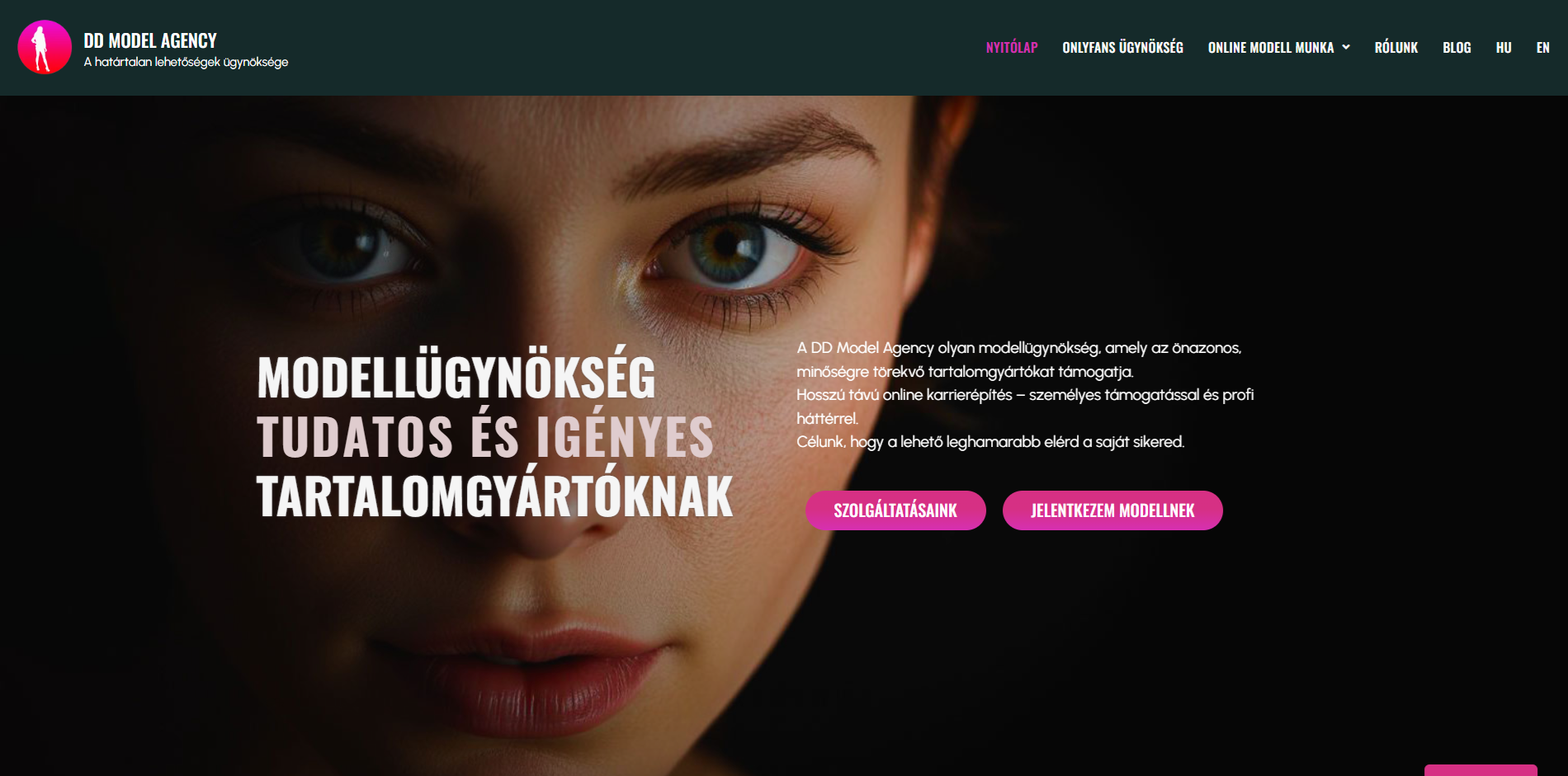 DD Model Agency képernyőfotó