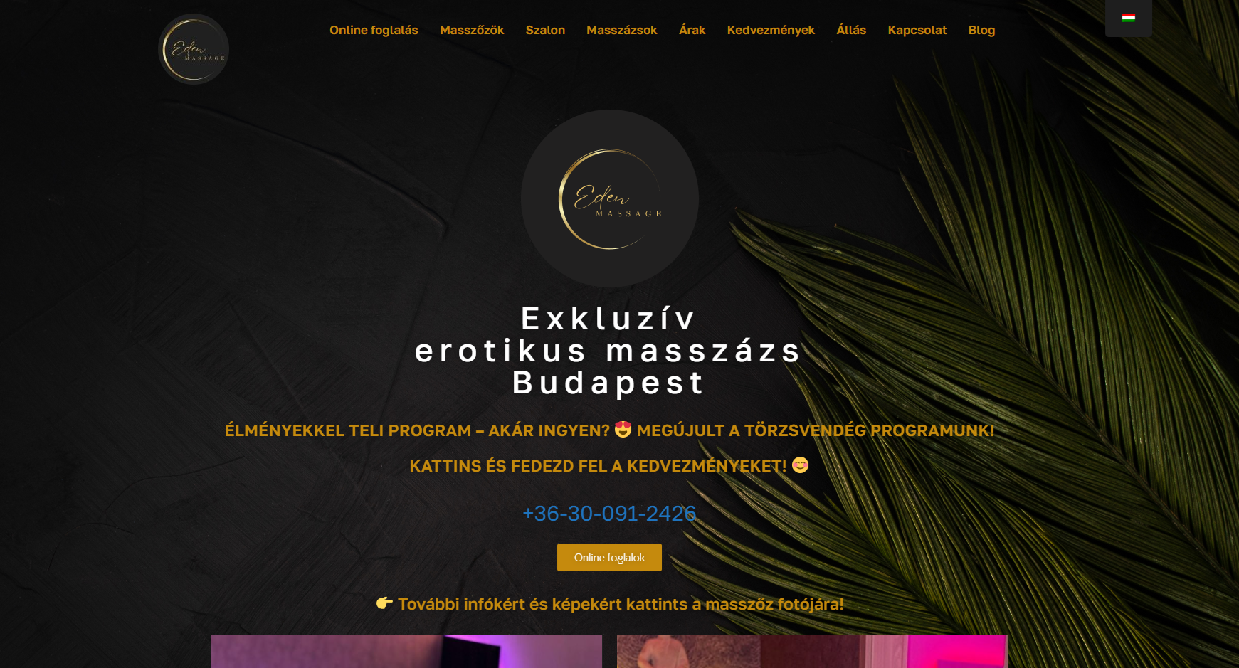 Eden Massage képernyőfotó