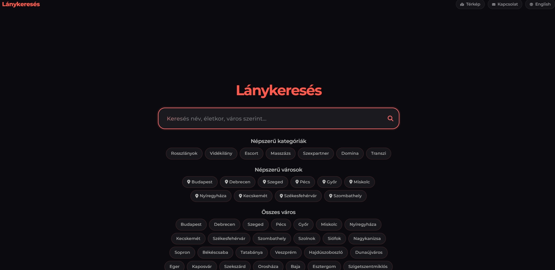 Lánykeresés képernyőfotó