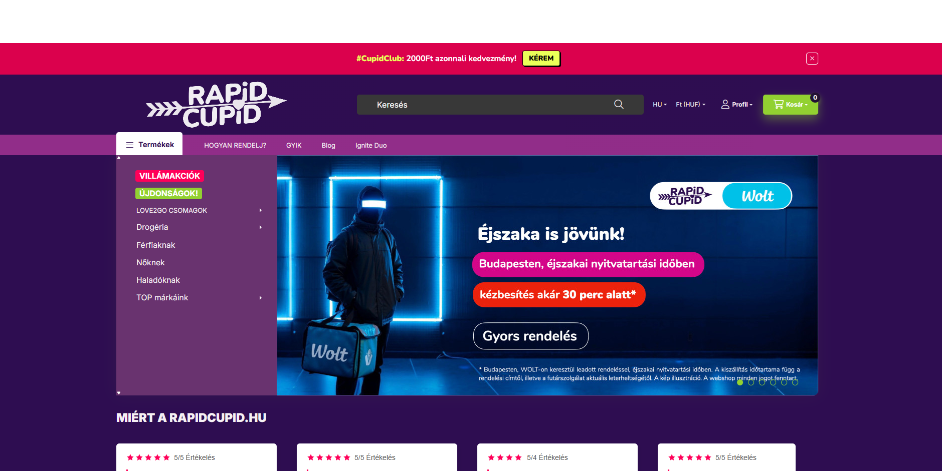 RapidCupid.hu képernyőfotó