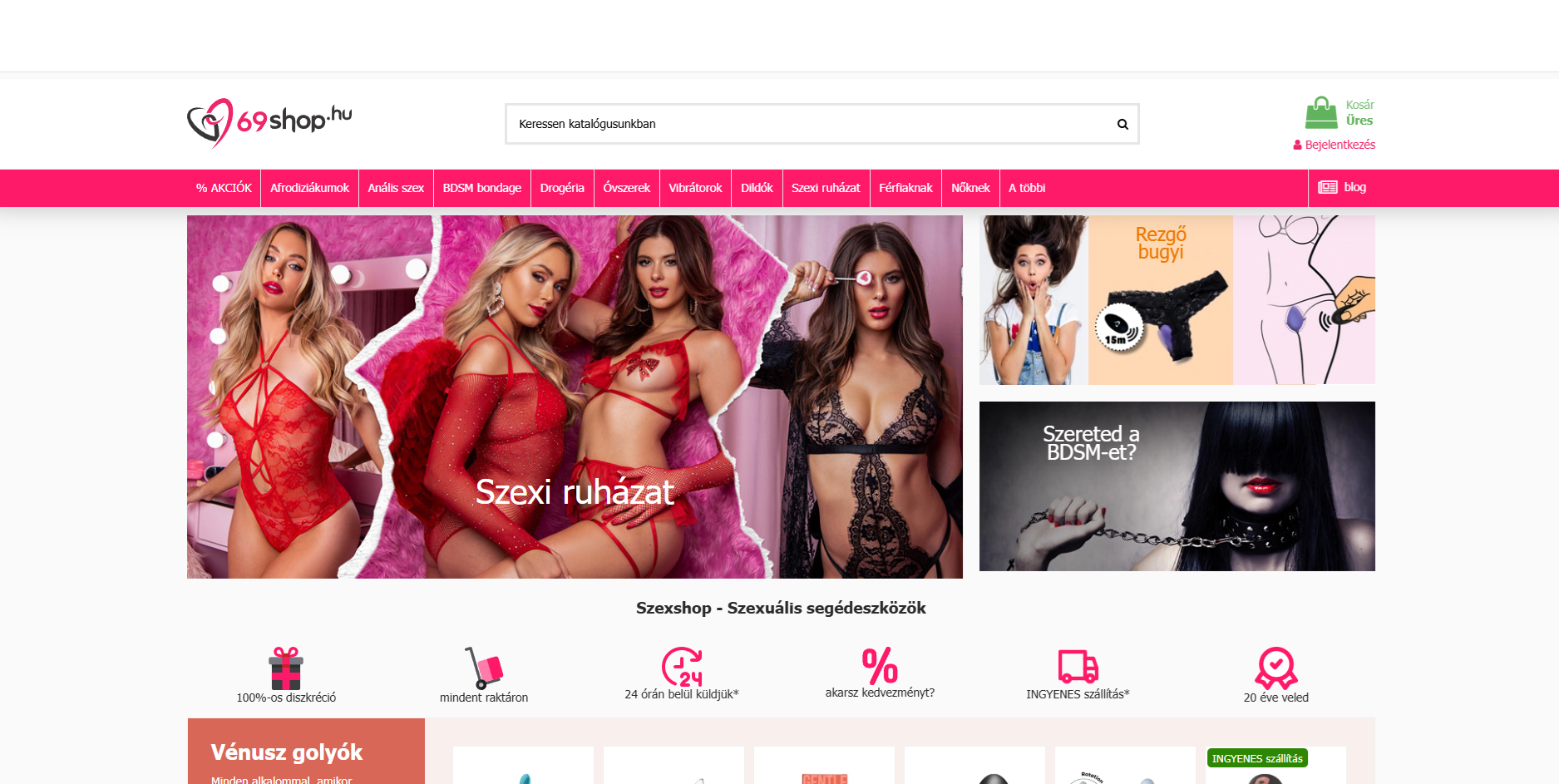 69shop.hu képernyőfotó