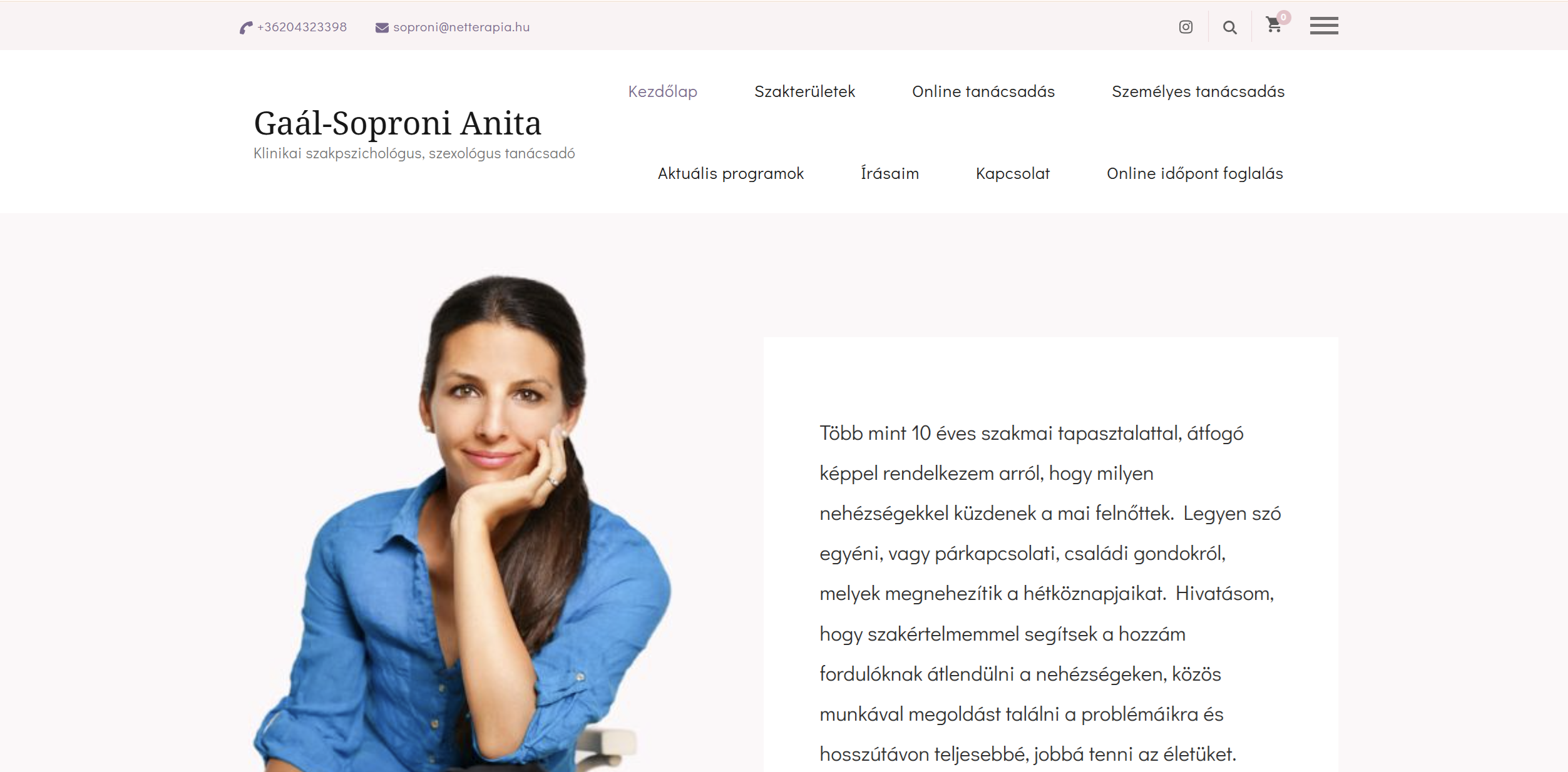 Gaál-Soproni Anita képernyőfotó