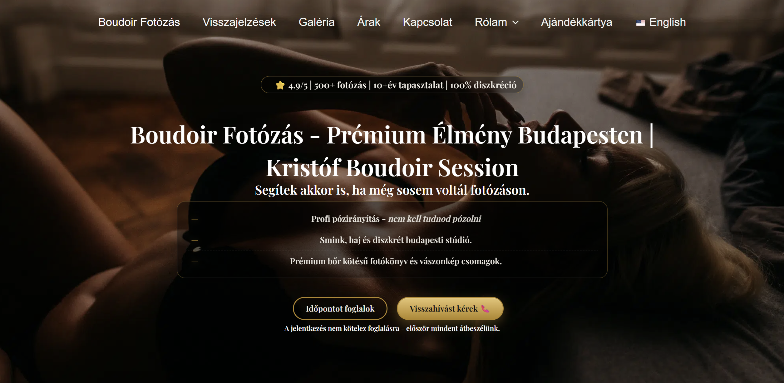 Kristóf Boudoir Session képernyőfotó