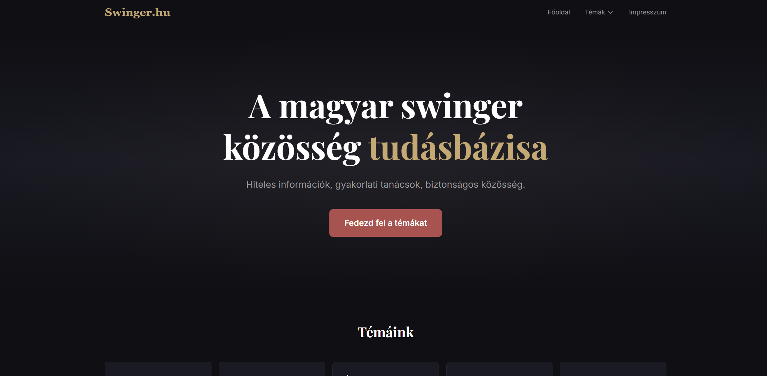 Swinger.hu képernyőfotó