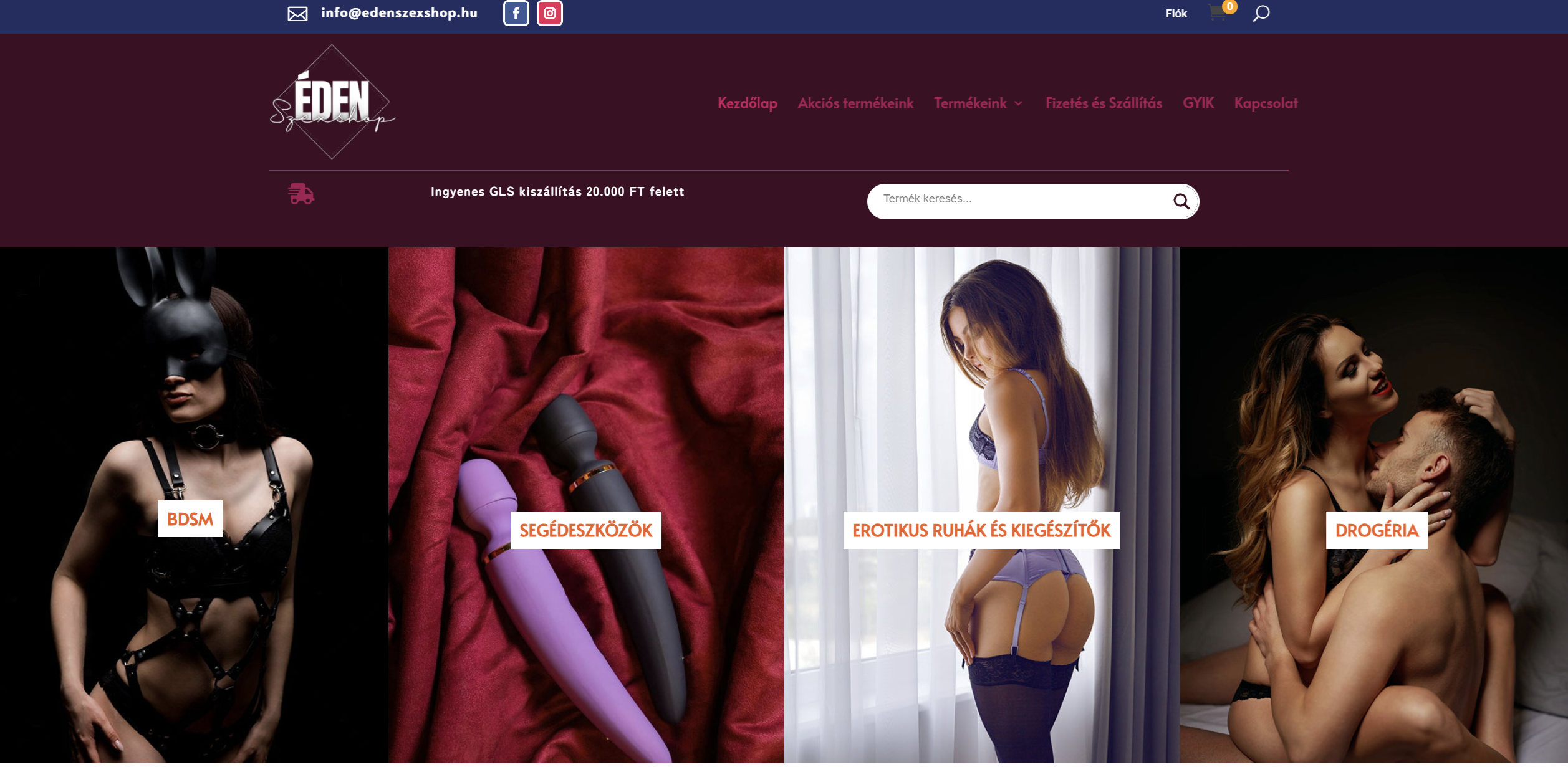 Éden Szexshop képernyőfotó