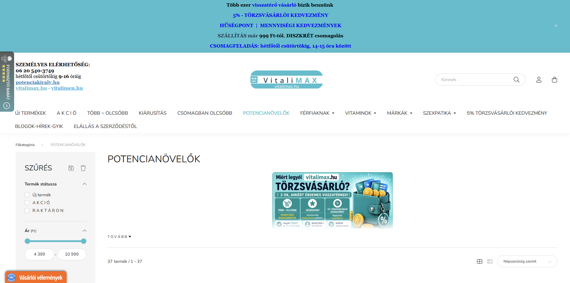 VitaliMax képernyőfotó