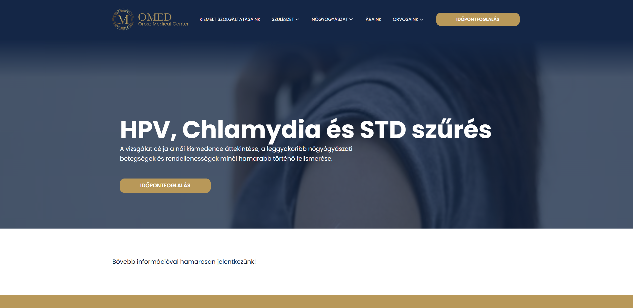 Orosz Medical Center – HPV- és chlamydia-szűrés képernyőfotó