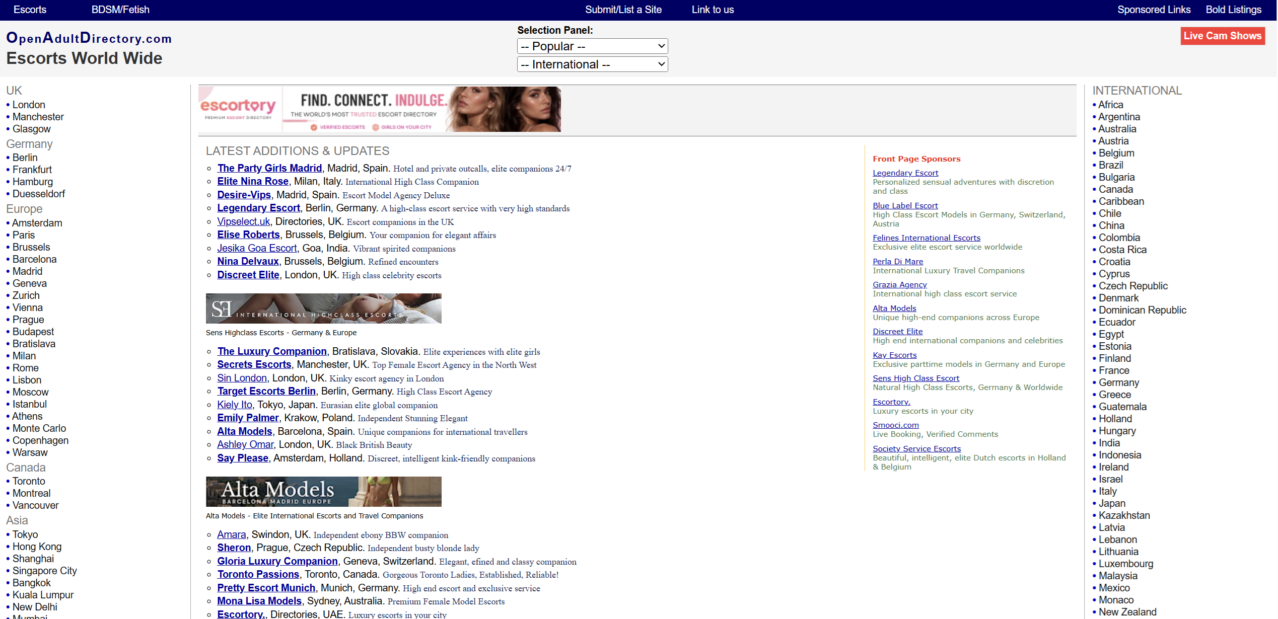 Open Adult Directory képernyőfotó