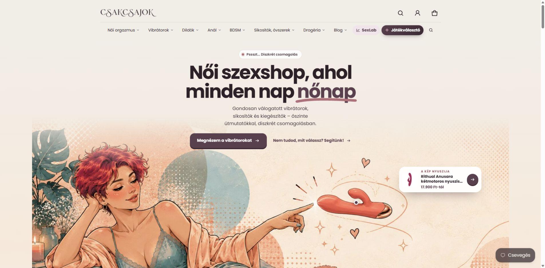 CsakCsajok képernyőfotó