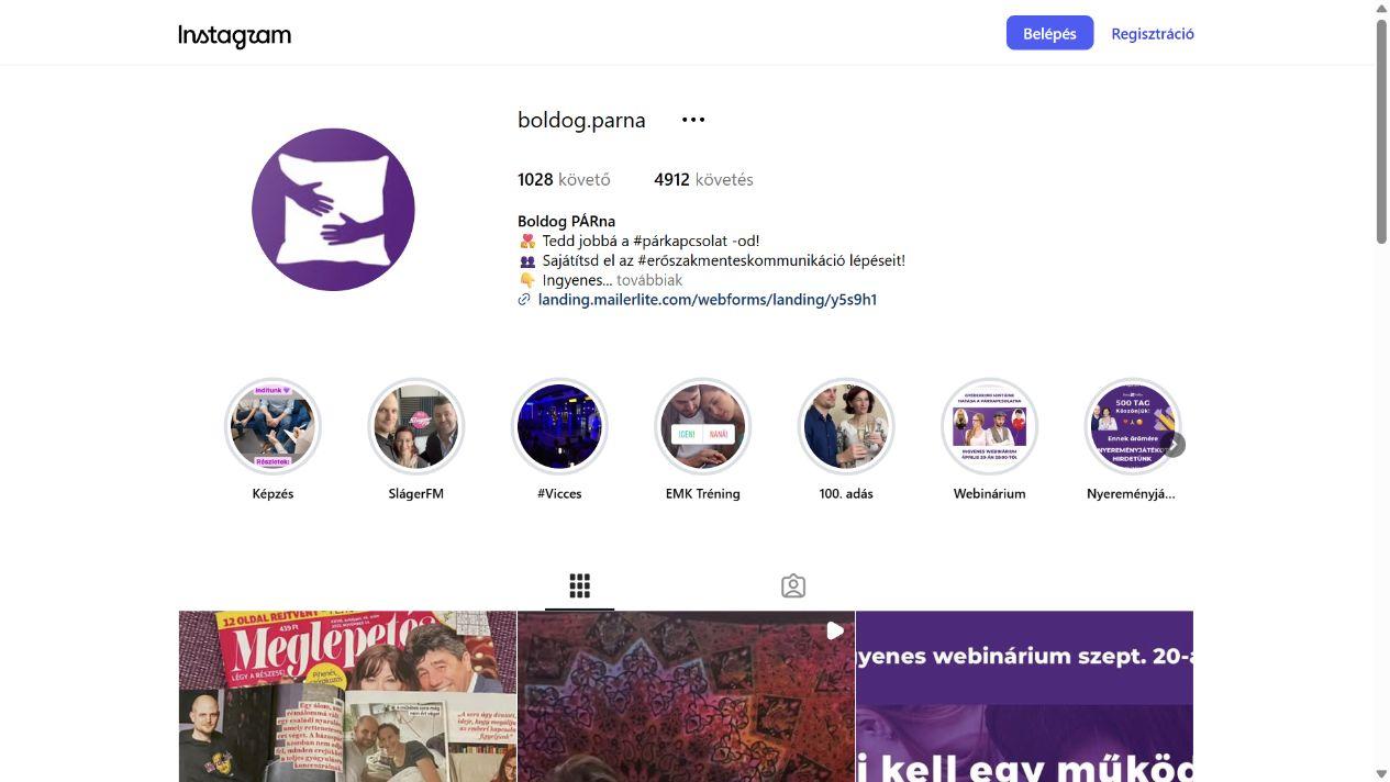 Boldog PÁRna - @boldog.parna képernyőfotó