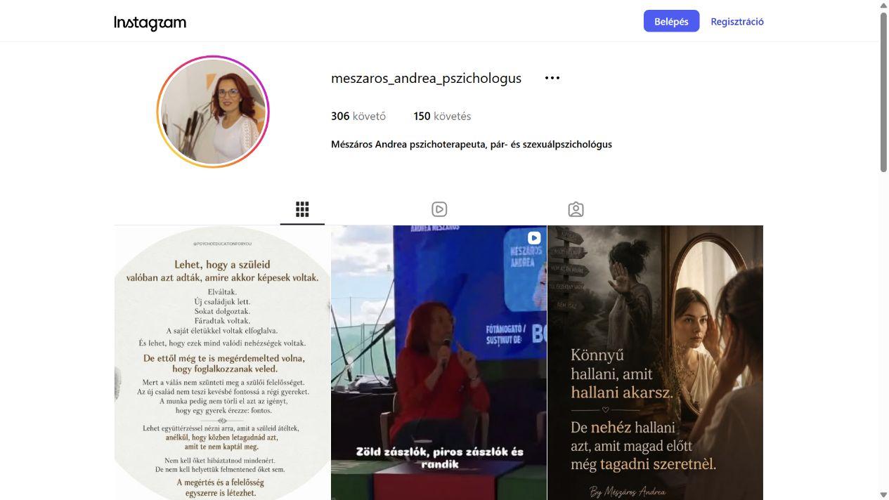 Mészáros Andrea - @meszaros_andrea_pszichologus képernyőfotó