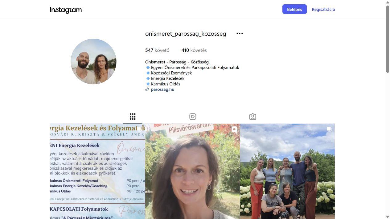 Önismeret – Párosság – Közösség - @onismeret_parossag_kozosseg képernyőfotó