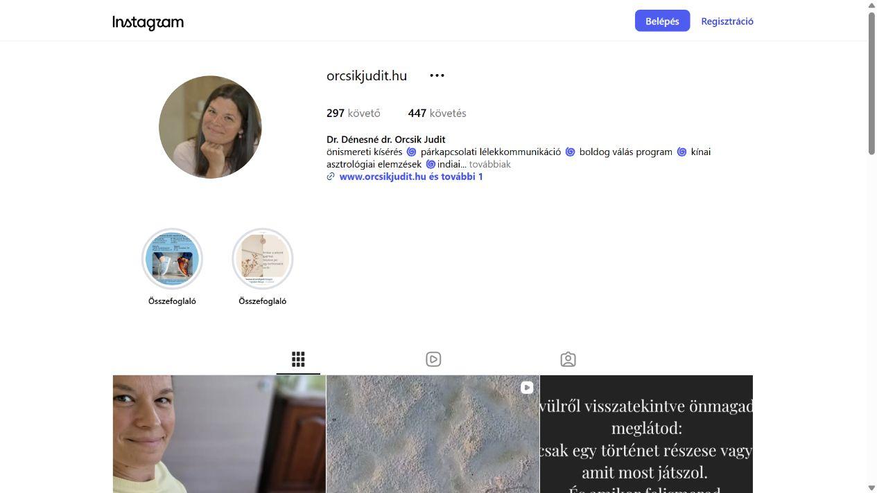 Orcsik Judit - @orcsikjudit.hu képernyőfotó