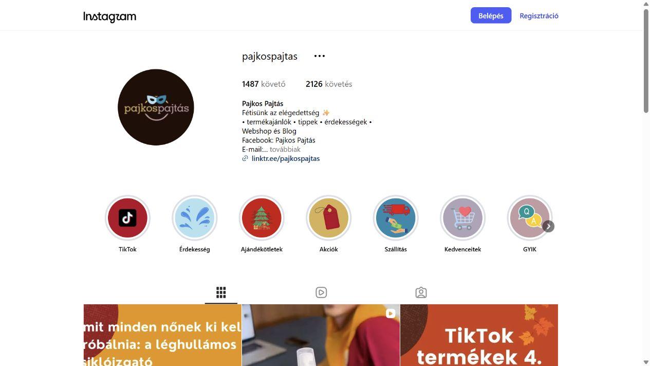 Pajkos Pajtás - @pajkospajtas képernyőfotó