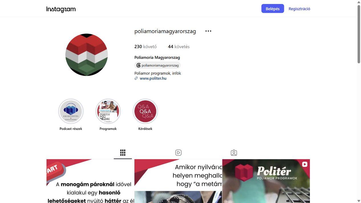 Poliamória Magyarország - @poliamoriamagyarorszag képernyőfotó