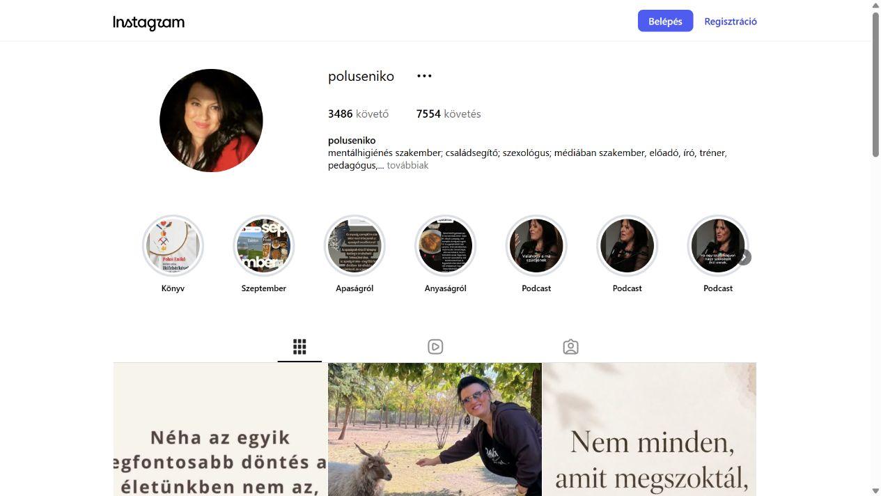 Polus Enikő - @poluseniko képernyőfotó