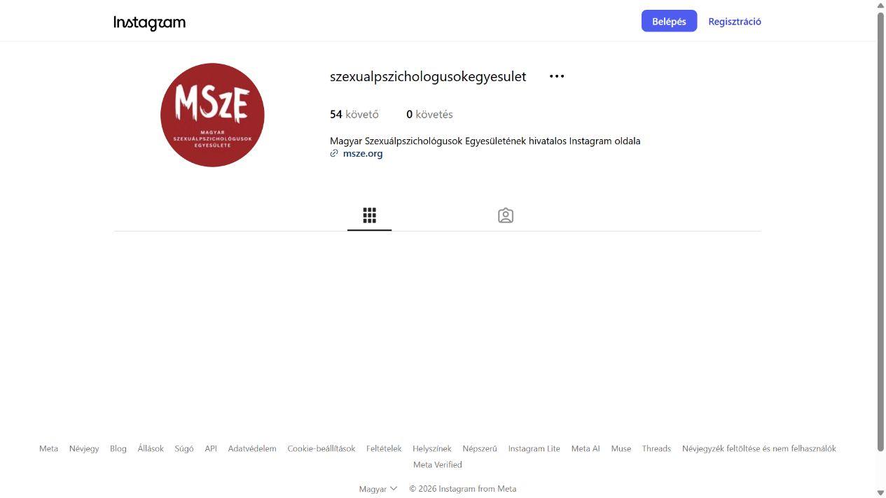 Magyar Szexuálpszichológusok Egyesülete - @szexualpszichologusokegyesulet képernyőfotó
