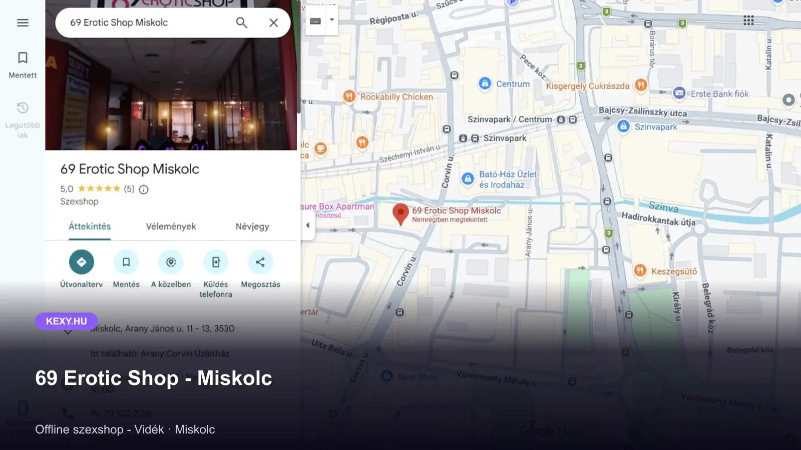 69 Erotic Shop - Miskolc képernyőfotó