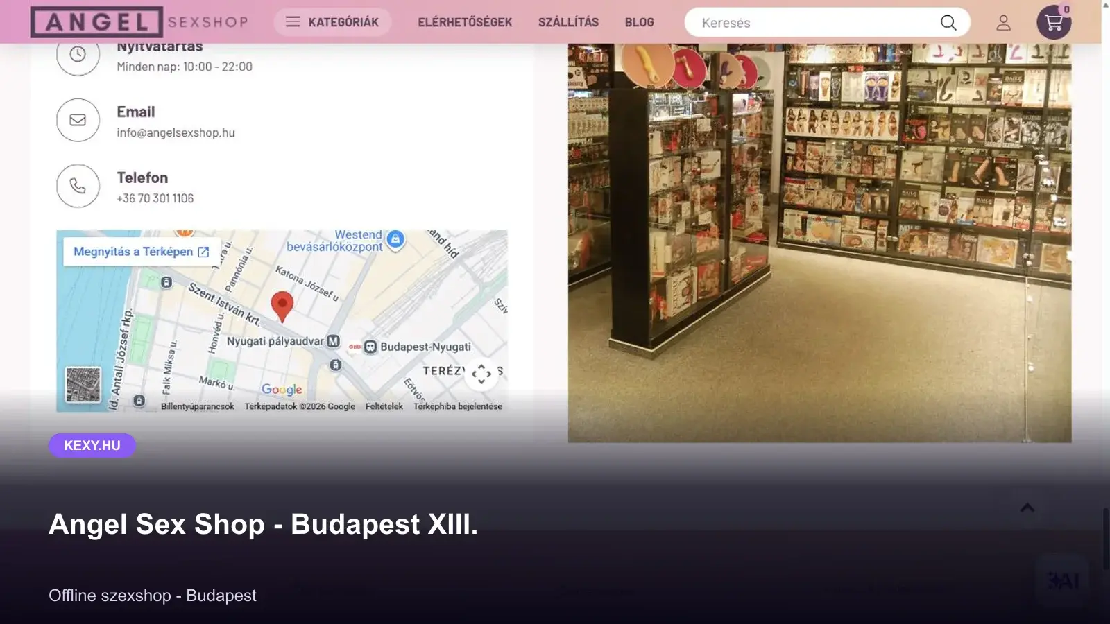 Angel Sex Shop - Budapest XIII. képernyőfotó