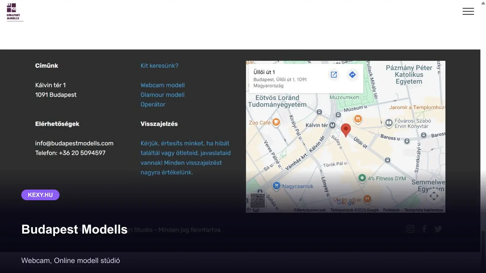 Budapest Modells képernyőfotó
