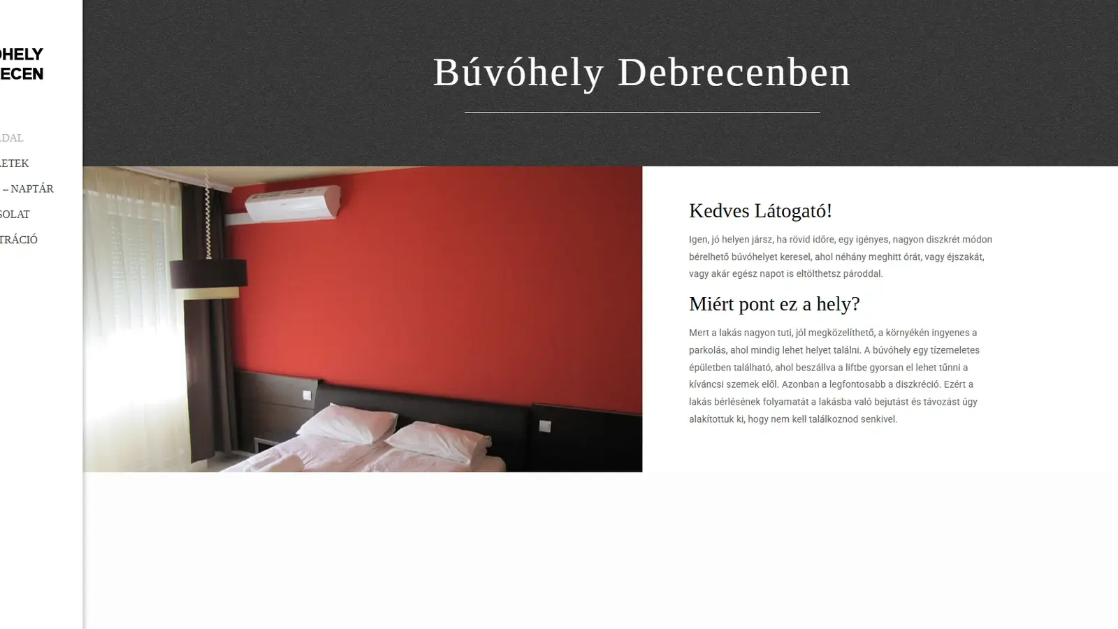 Búvóhely Debrecen képernyőfotó
