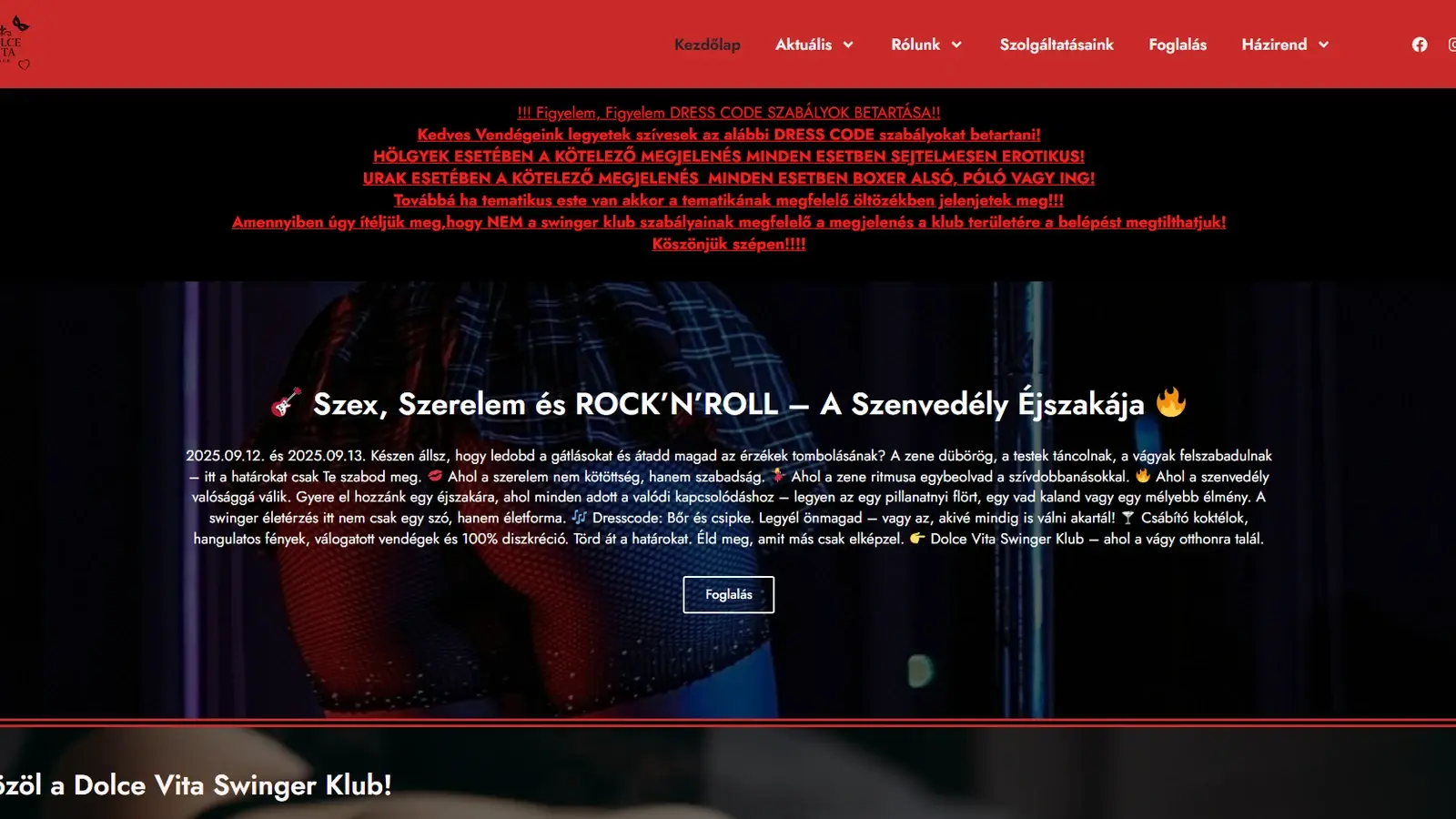 Dolce Vita Swinger Klub képernyőfotó