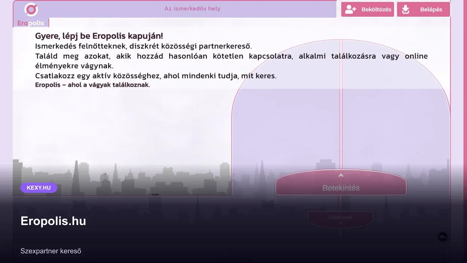 Eropolis.hu képernyőfotó