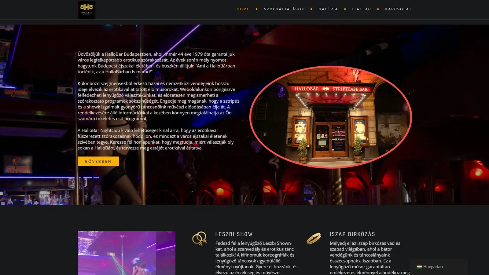 Hallo Bar képernyőfotó