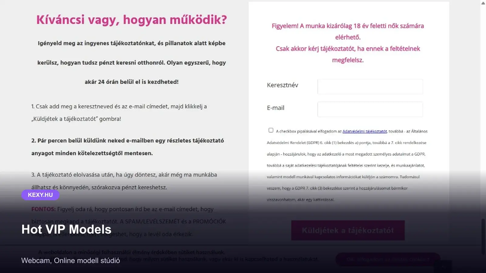 Hot VIP Models képernyőfotó