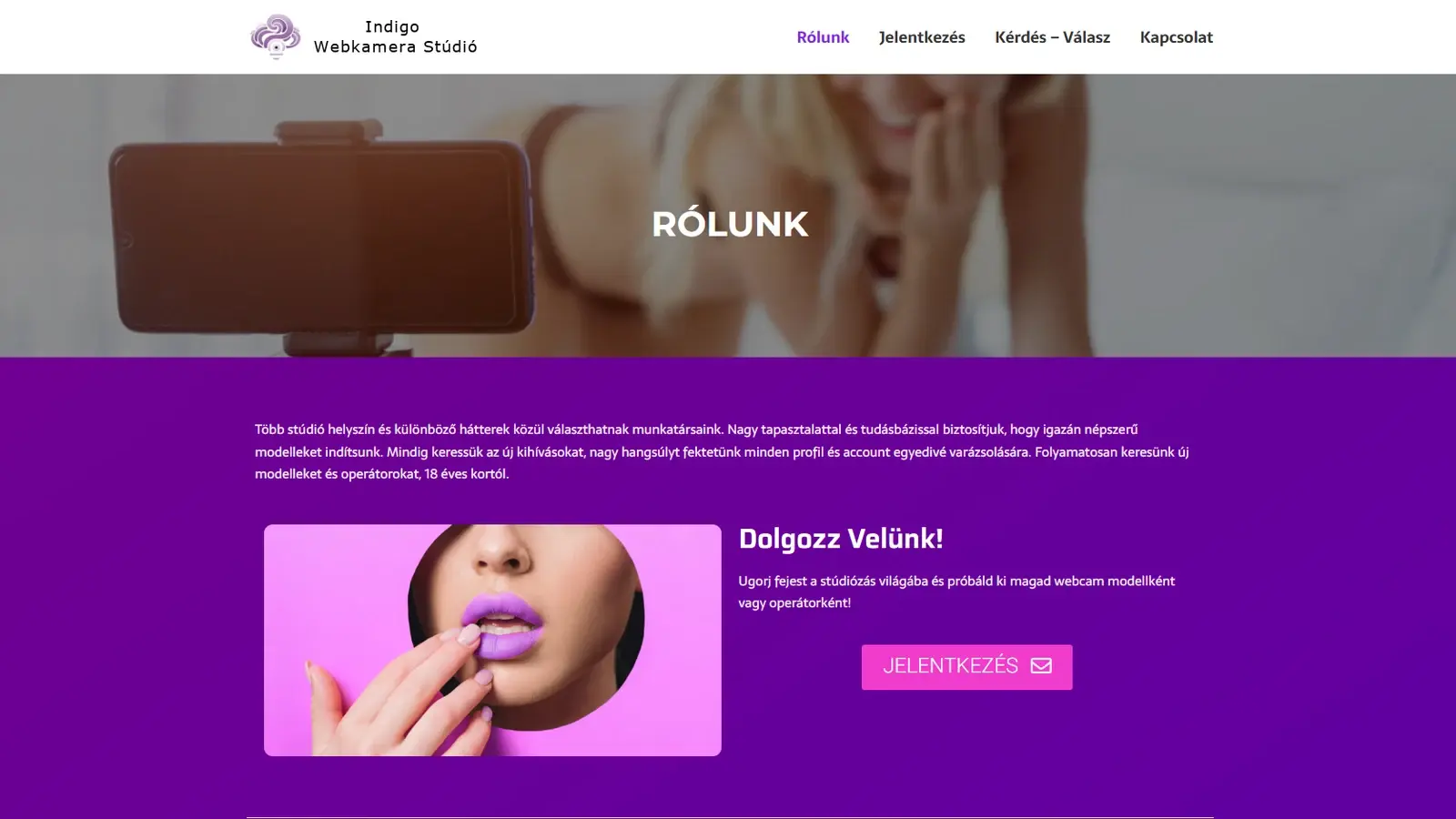 Indigo Studio képernyőfotó