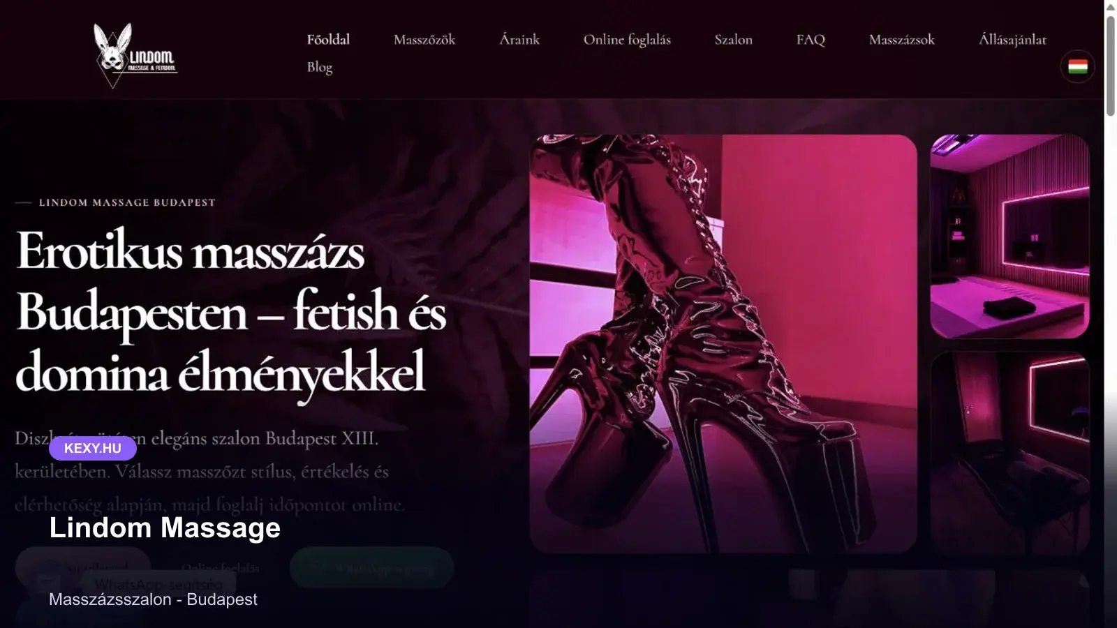 Lindom Massage képernyőfotó