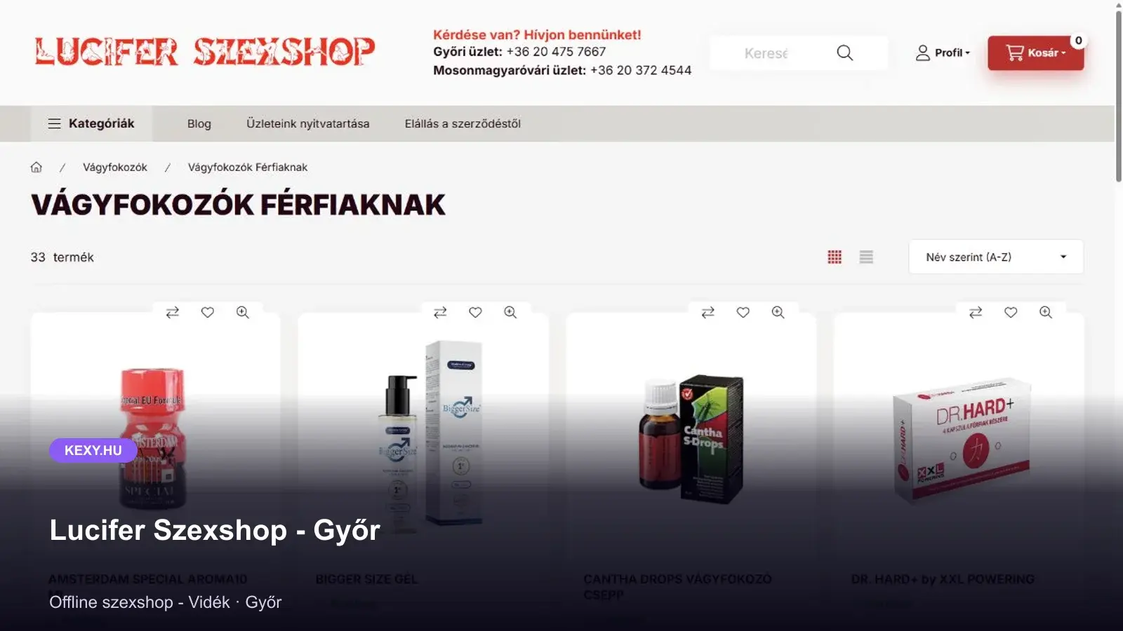 Lucifer Szexshop - Győr képernyőfotó