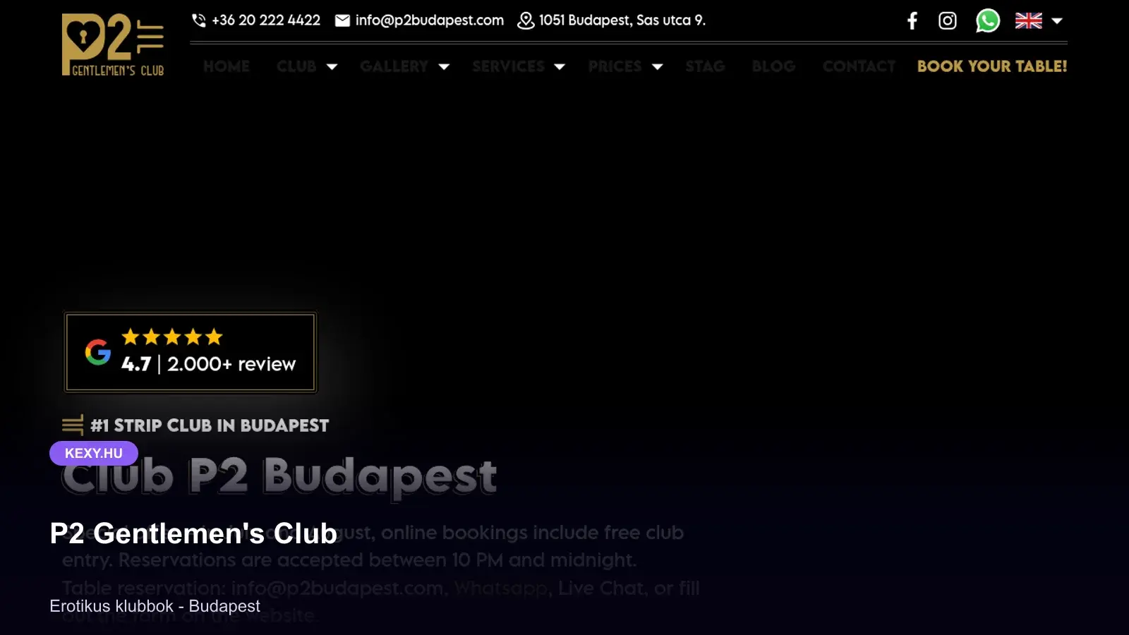 P2 Gentlemen's Club képernyőfotó