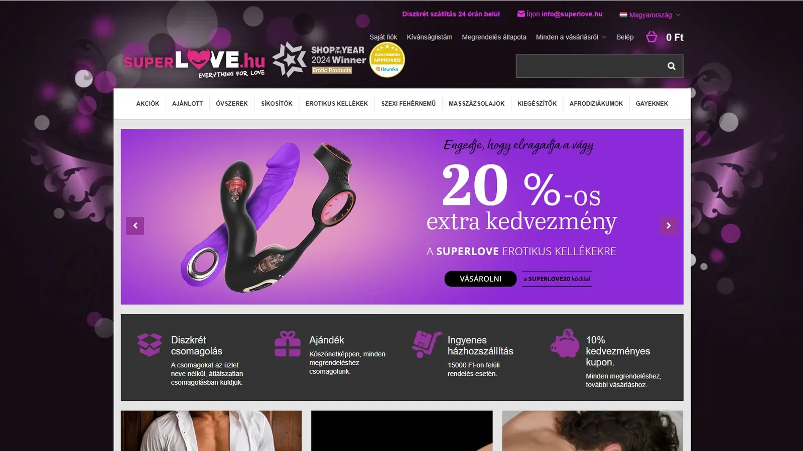 Superlove.hu képernyőfotó