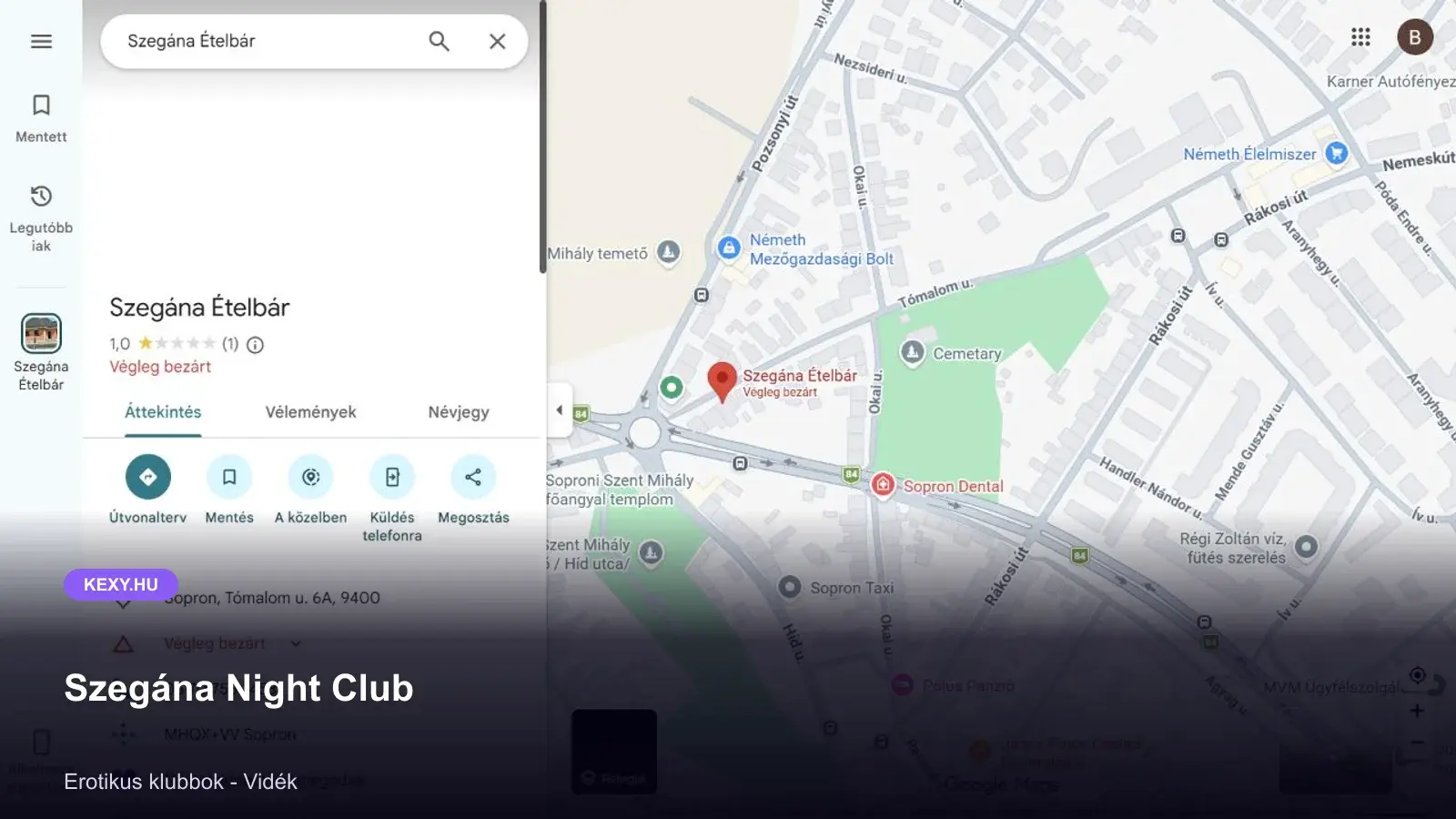Szegána Night Club képernyőfotó