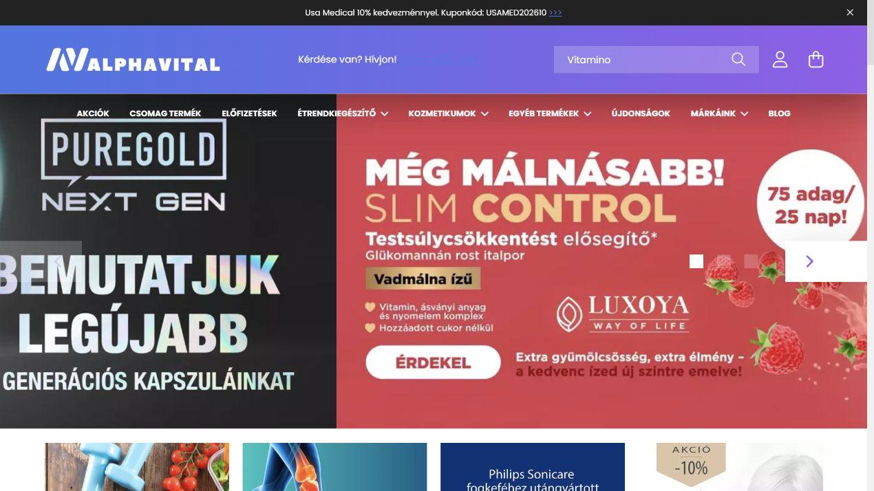 AlphaVital képernyőfotó
