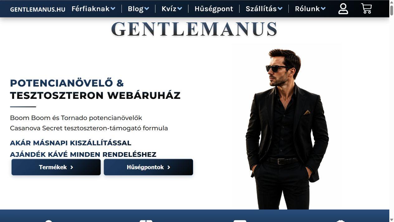 Gentlemanus képernyőfotó