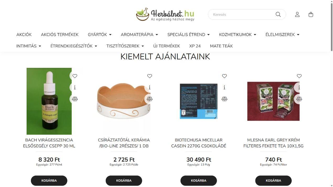 HerbalNet képernyőfotó