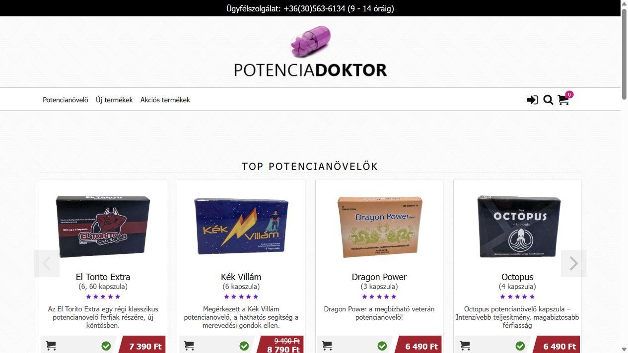 PotenciaDoktor képernyőfotó