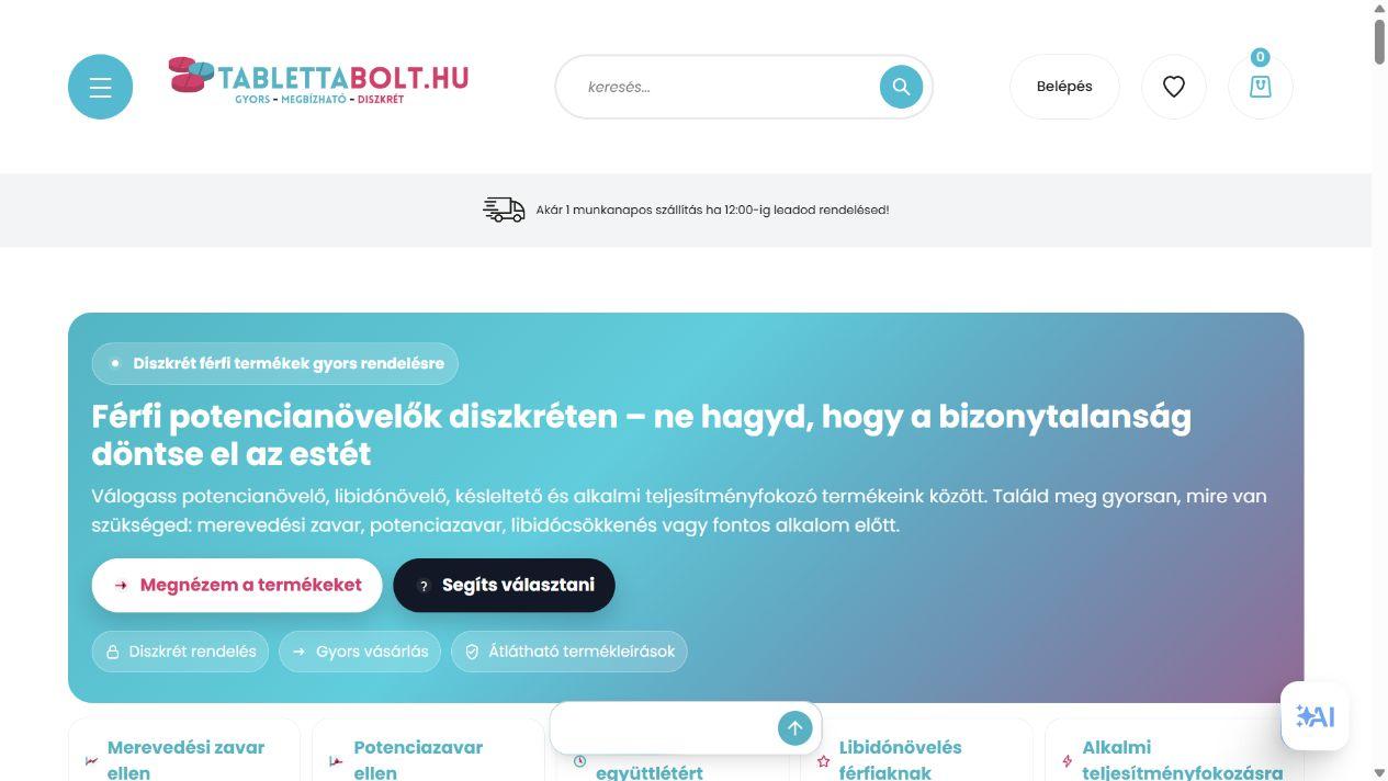 TablettaBolt képernyőfotó